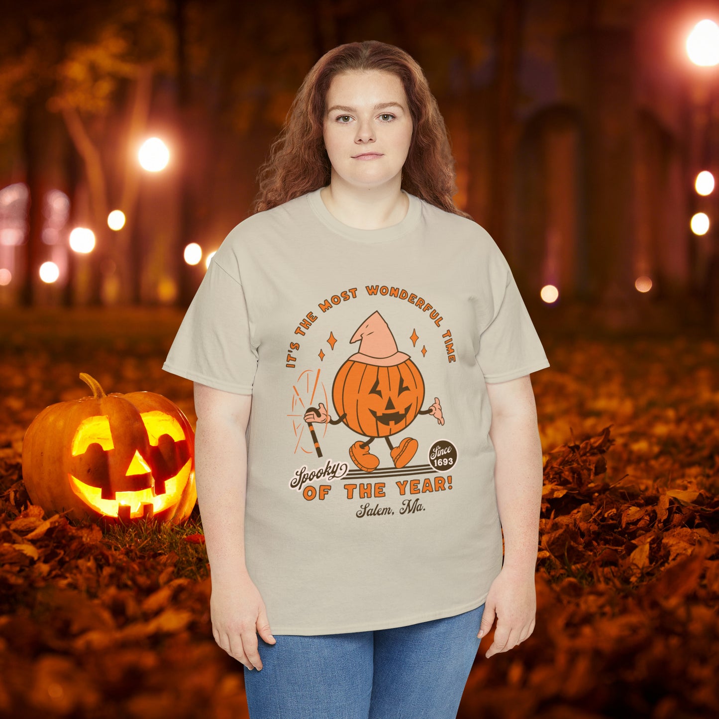 It's The Most Wonderful Time of The Year Spooky Since 1693 Salem, MA Retro Halloween Jack o Lantern Shirt