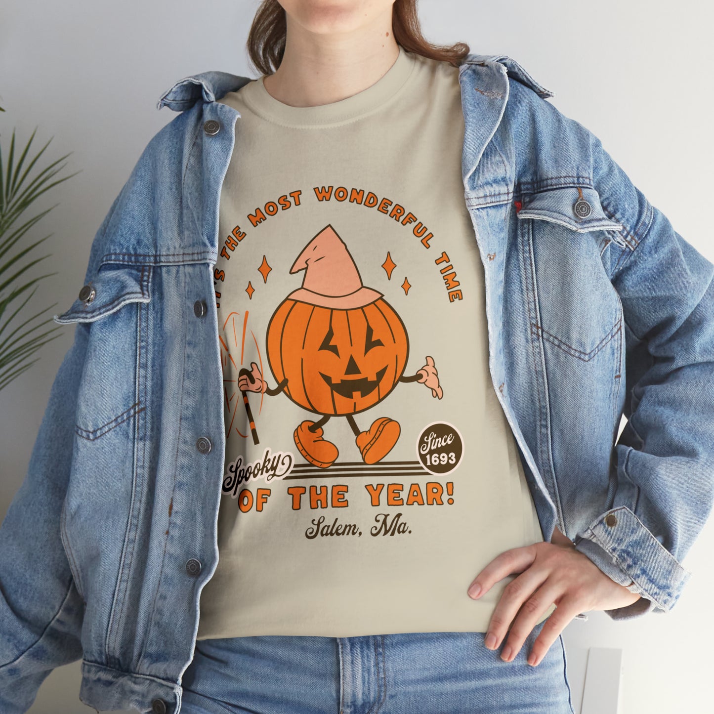 It's The Most Wonderful Time of The Year Spooky Since 1693 Salem, MA Retro Halloween Jack o Lantern Shirt