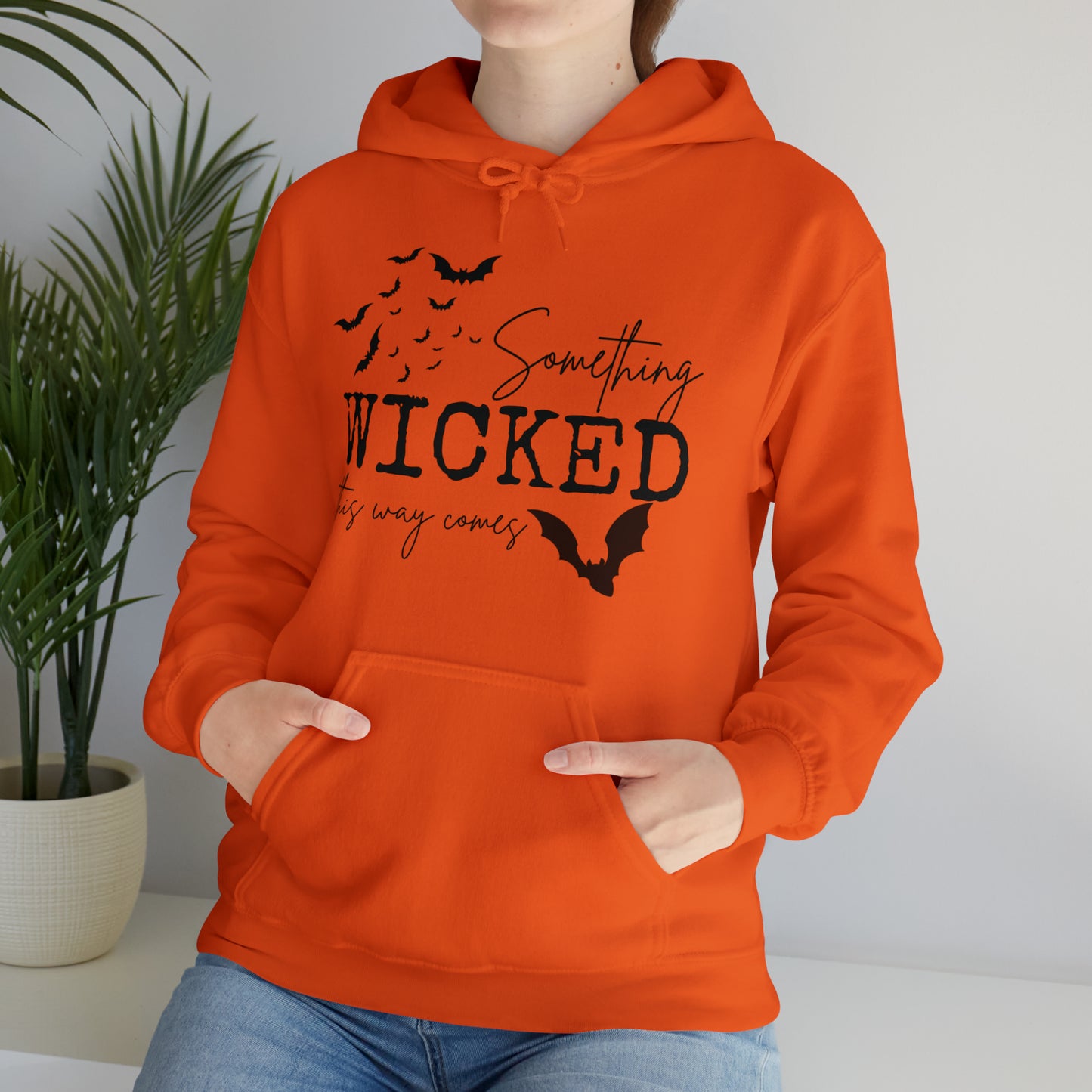 Something Wicked This Way Comes Spooky Hooded Sweatshirt