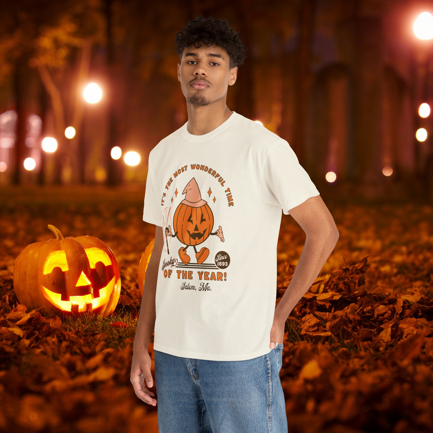 It's The Most Wonderful Time of The Year Spooky Since 1693 Salem, MA Retro Halloween Jack o Lantern Shirt