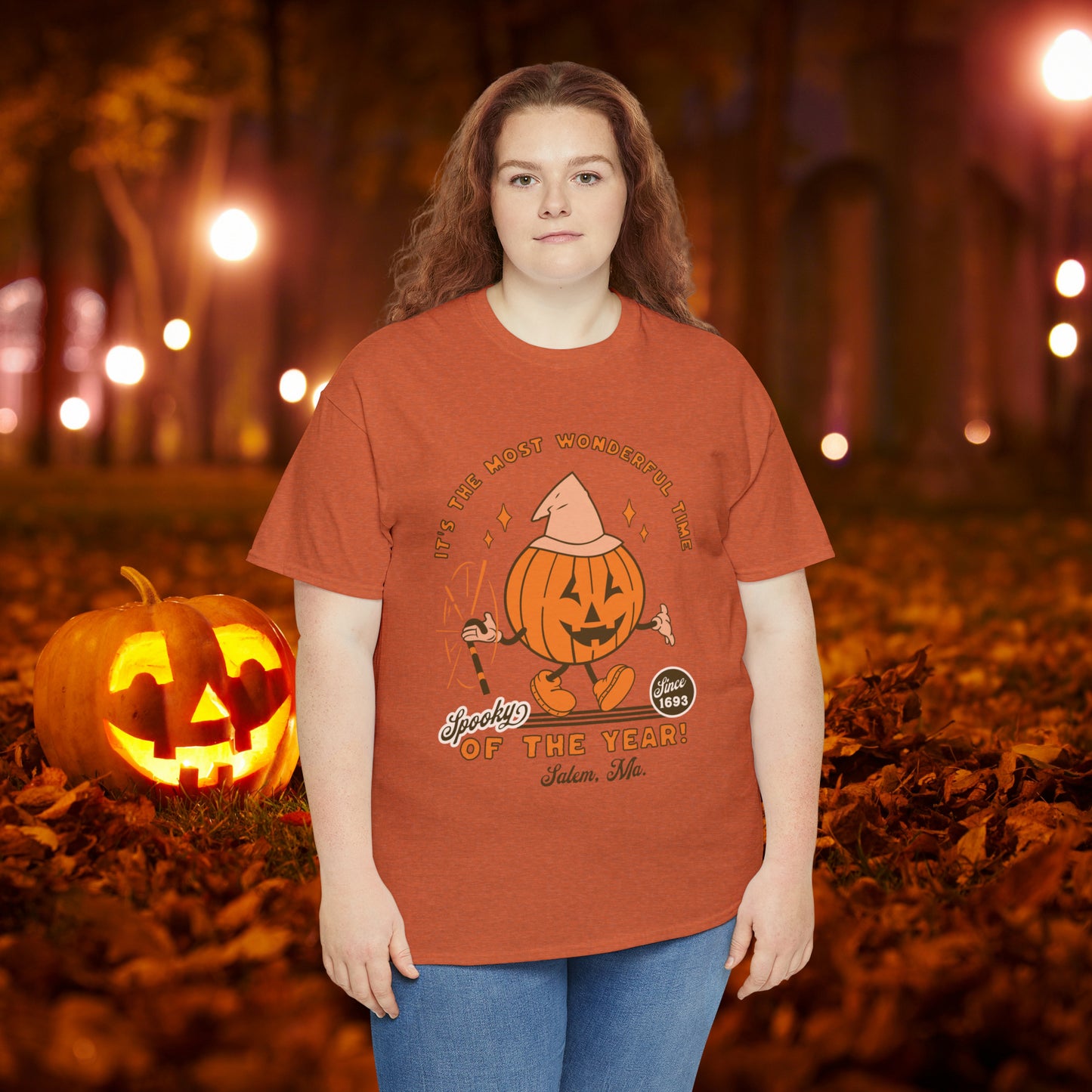 It's The Most Wonderful Time of The Year Spooky Since 1693 Salem, MA Retro Halloween Jack o Lantern Shirt