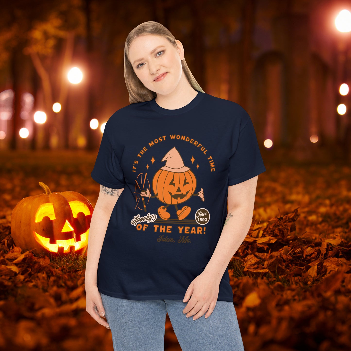 It's The Most Wonderful Time of The Year Spooky Since 1693 Salem, MA Retro Halloween Jack o Lantern Shirt