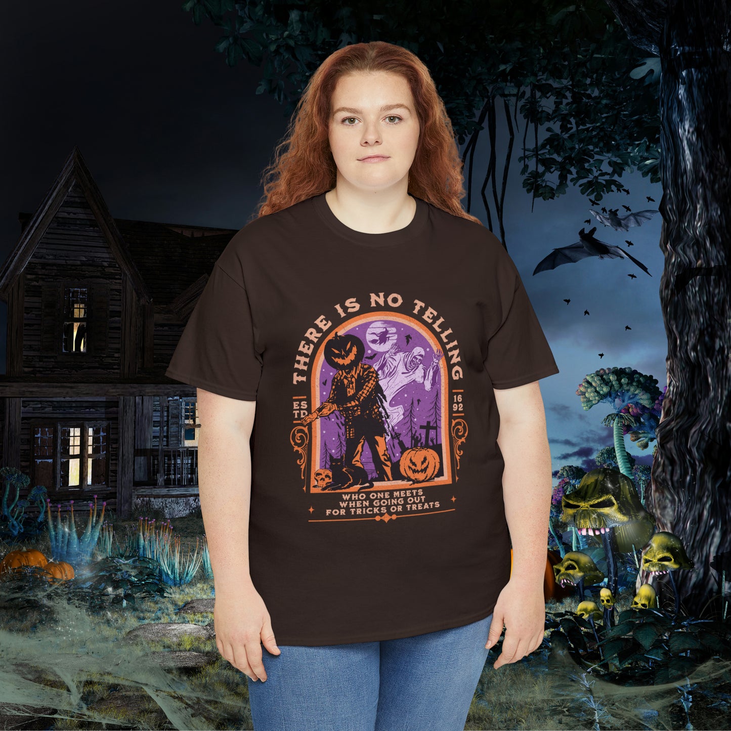 There Is No Telling Who One Meets When Going For Tricks Or Treats Pumpkinhead Spooky Halloween Shirt